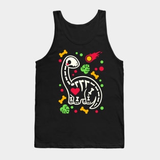 Brontosaurus skeleton Tank Top